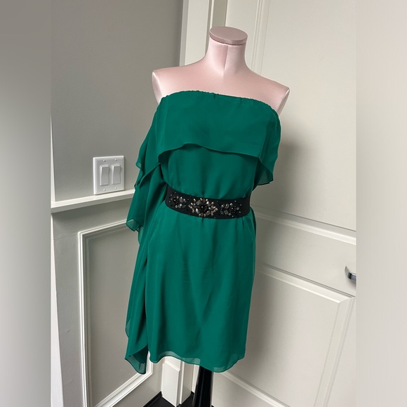 BCBGMAXAZRIA Size 6 strapless silk dress - Picture 1 of 6